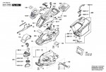 Bosch 3 600 HB9 005 Universalrotak 450 Lawnmower 230 V / Eu Spare Parts